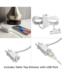 Franklin Iron Works Western Table Lamp with Usb Charging Port 26.5"