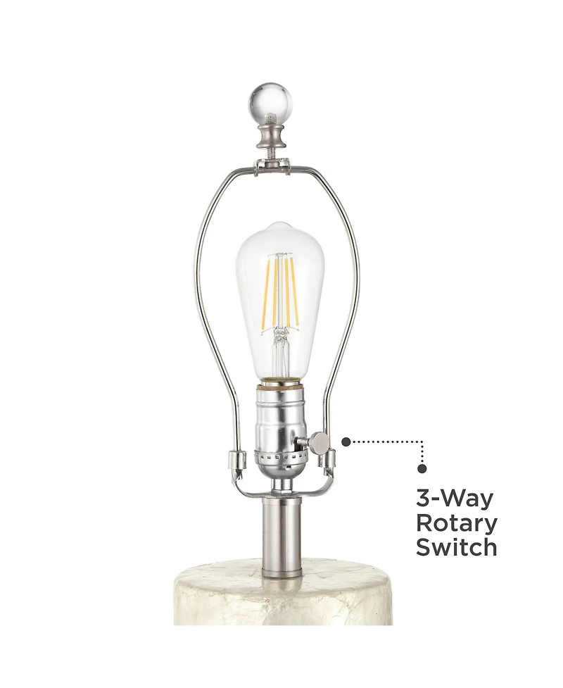 360 Lighting Marcus High Textured Cylinder 3-Way Table Lamp