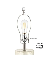 360 Lighting Marcus High Textured Cylinder 3-Way Table Lamp