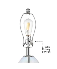 360 Lighting Daniella 24 3/4" High Clear Iridescent Glass Table Lamp Set of 2