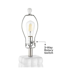 360 Lighting Norma 28" High Textured Bubble Ceramic Table Lamp with Dimmer