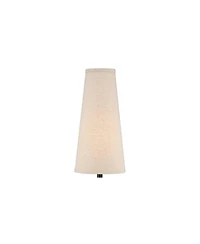 360 Lighting Modern Table Lamp 26" High Espresso Metal Linen Cone Shade for Bedroom Living Room Home Bedside Nightstand Office