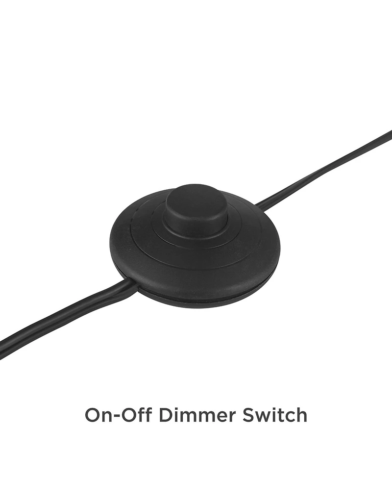 Possini Euro Design Flute Mid Century Modern 64" Tall Floor Lamp with Smart Socket Satin Nickel Shade for Living Room House