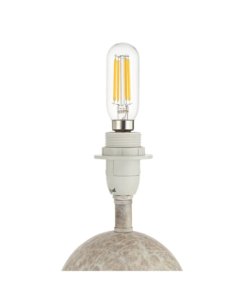 360 Lighting Demi 17 3/4" High Small Modern Accent Table Lamp Marbleized Finish Metal Single Living Room Bedroom