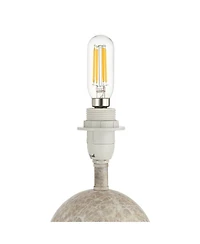 360 Lighting Demi 17 3/4" High Small Modern Accent Table Lamp Marbleized Finish Metal Single Living Room Bedroom