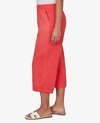 Ruby Rd. Petite Snow Washed Gauze Pull-On Capri Pants