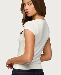 Edikted Women's Blaunca Asymmetric Knit Top