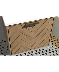 Ari Bath Carlsbad 24" Floating Bathroom Vanity Weathered Fir