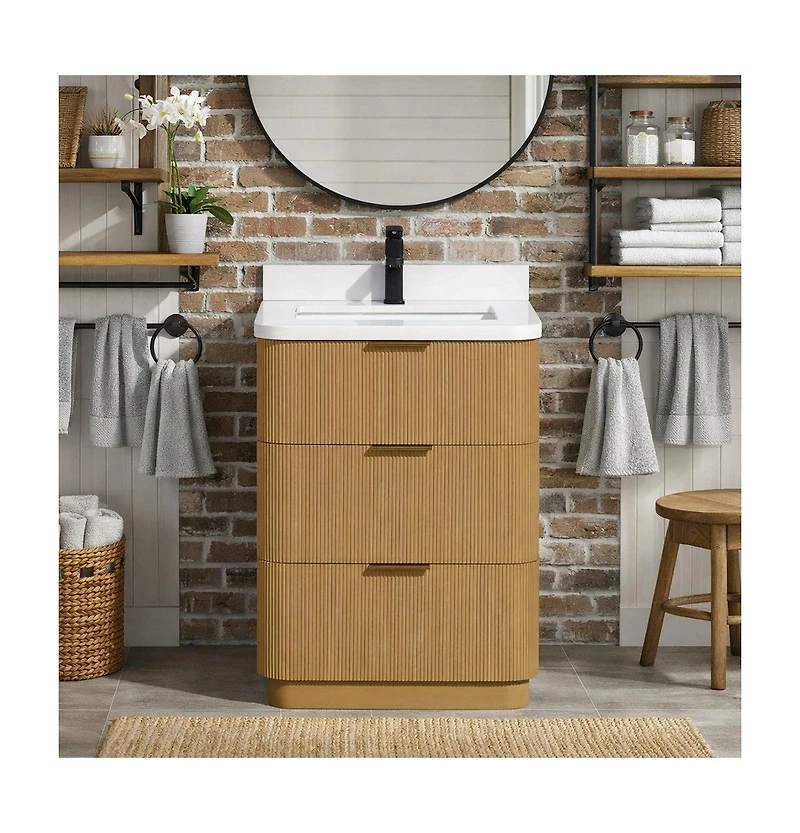 Ari Bath Calamigo 24" Bathroom Vanity Oak