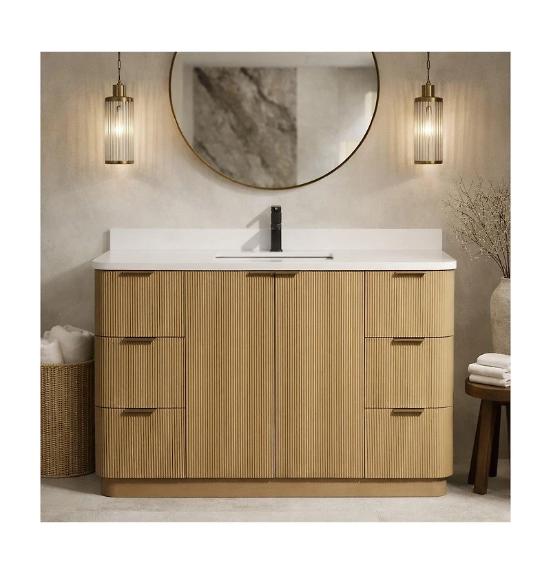 Ari Bath Calamigo 48" Bathroom Vanity Oak
