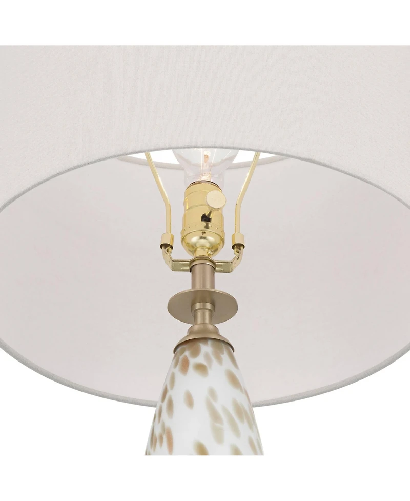 360 Lighting Melina 27 1/2" High Glass Table Lamp Set with Dimmer