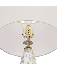 360 Lighting Melina 27 1/2" High Glass Table Lamp Set with Dimmer