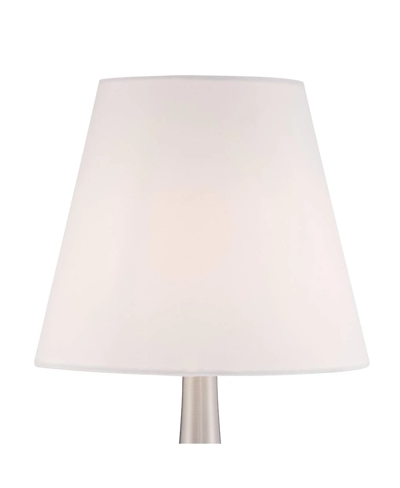 360 Lighting Modern Desk Table Lamp 19" High Brushed Steel