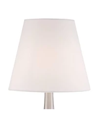 360 Lighting Modern Desk Table Lamp 19" High Brushed Steel