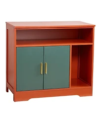 Zeus & Ruta 31 in Hidden Cat Litter Box Enclosure with Shelf Storage Modern Wooden Cabinet for Living Room