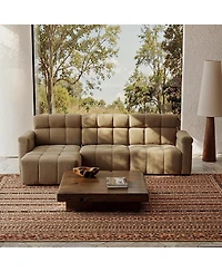 Homsee 4-Piece L-Shaped Sectional Sofa with High Backrest | Premium Chenille Upholstery