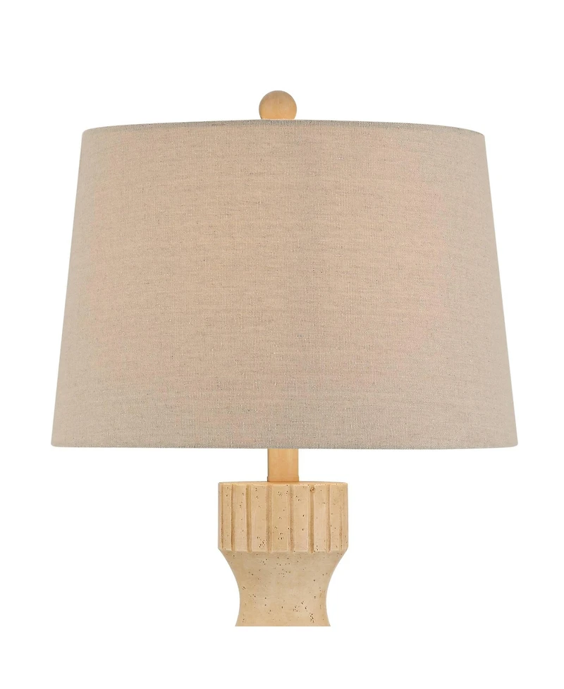 360 Lighting Andros High Beige Almond Table Lamp