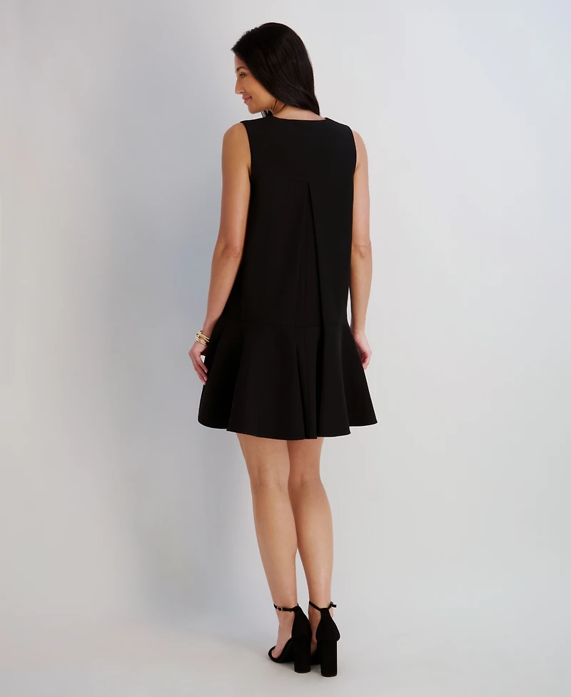 Kensie Women's Soft Touch Gab Sleeveless Short Dress