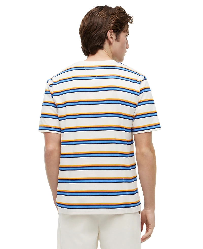 Tommy Hilfiger Men's Yarn-Dyed Multi-Stripe Relaxed-Fit T-Shirt