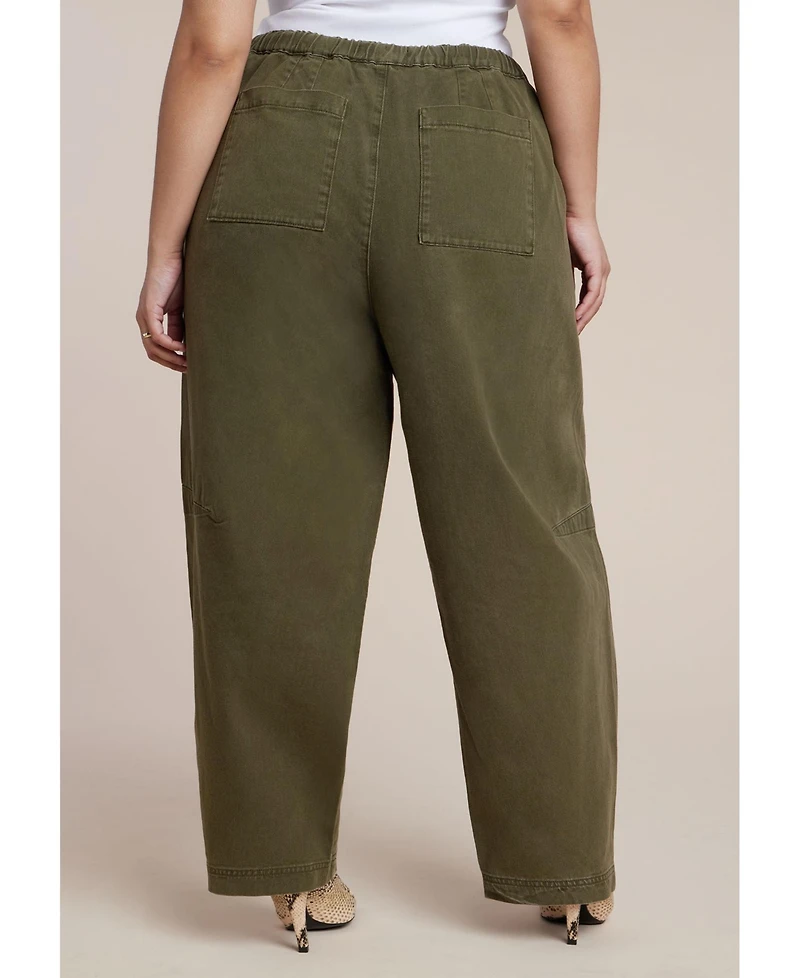 Eloquii Women's Plus Adjustable Drawstring Casual Pant