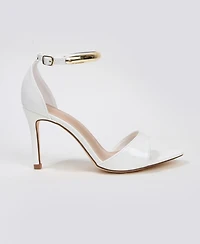 Berness Women's Hunter Stiletto Sandals with Gold-Tone Metal Accent