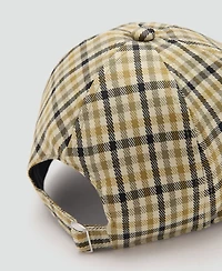 Mango Men's Check Visor Hat