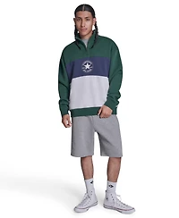 Converse Men's Regular-Fit Collared Neck Sweatshirt