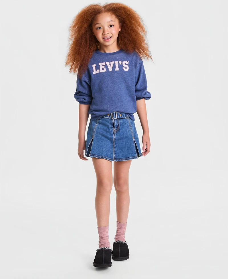 Levi's Girls' 7-16 Pleated Belted Skort