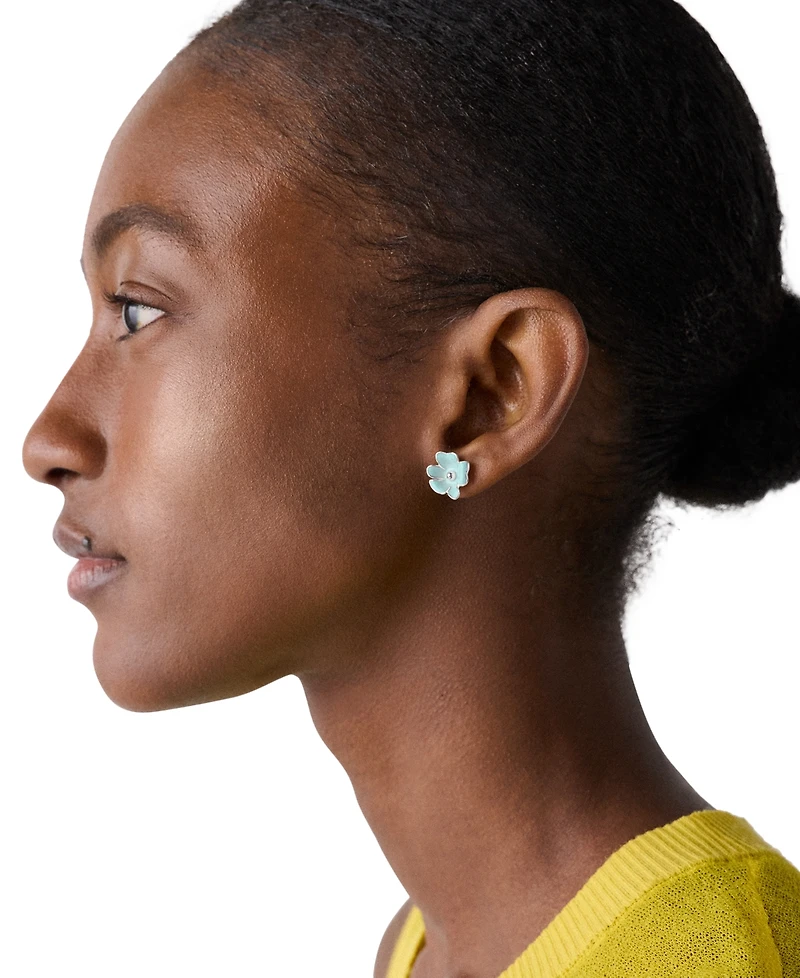 kate spade new york Cubic Zirconia Golden Bloom Flower Stud Earrings