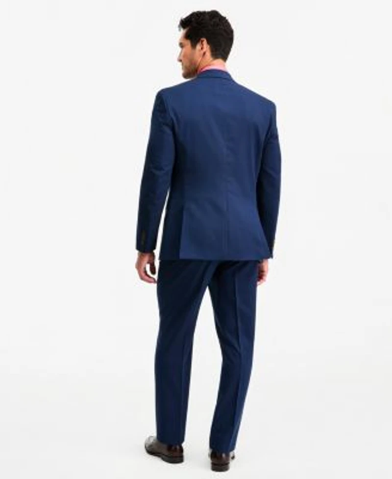Tayion Collection Mens Classic Fit Navy Suit Separates