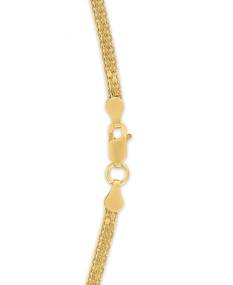 Macy's Men's Polished Bismark Chain Necklace in 14k Gold Over Sterling Silver