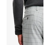 Tayion Collection Men's Classic-Fit Gray & Black Check Suit Separate Pants