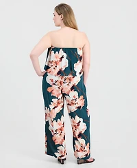 Full Circle Trends Trendy Plus Strapless Jumpsuit
