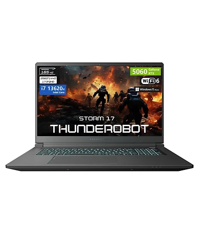 Thunderobot Storm Traditional Laptop Intel Core i7 32GB Ram Nvidia GeForce Rtx 5060 2TB Ssd Storage Windows 11 Home 165Hz