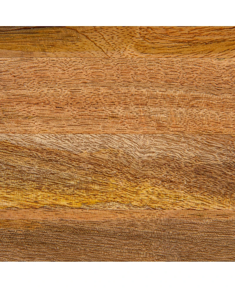 Storied Home Long 19" Wood Rectangle Stool