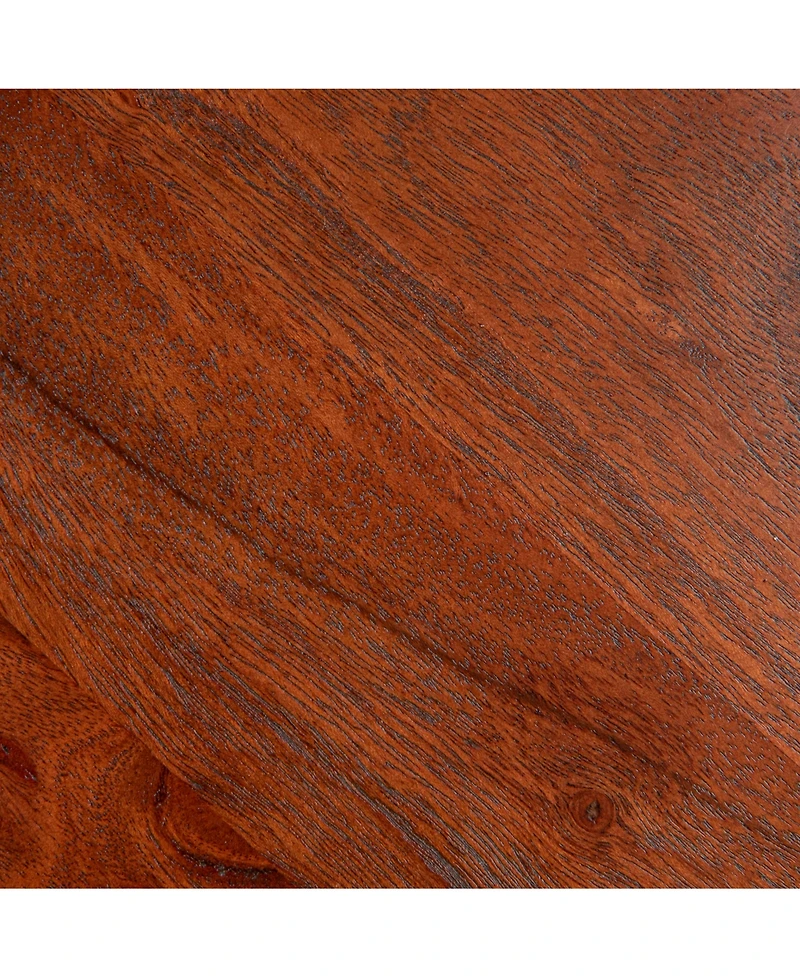 Storied Home Stacked Pedestal 12" Wood Cocktail Side Table