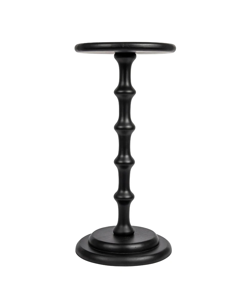 Storied Home Ergo Pedestal 12" Wood Cocktail Side Table