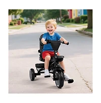 Kinder King 8-in-1 Folding Kids Tricycle Stroller with Adjustable Push Handle, Convertible Toddler