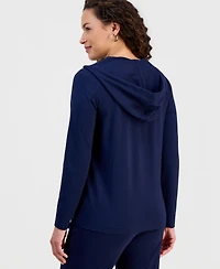 Style & Co Petite Zip-Front Long-Sleeve Hoodie, Created for Macy's