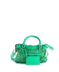 Pre-Owned Balenciaga First Classic Studs Bag Coated Canvas