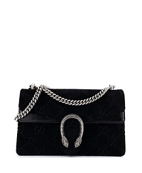 Pre-Owned Gucci Small Dionysus Bag Gg Velvet