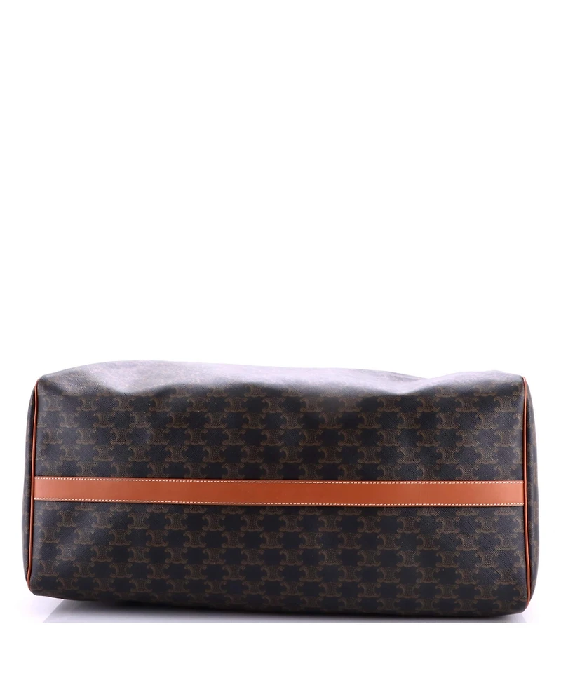 Pre-Owned Celine Large Voyage Duffle Bag Triomphe Coated Canvas