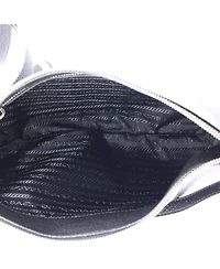 Pre-Owned Prada Medium Dual Strap Flat Crossbody Bag Vitello Daino