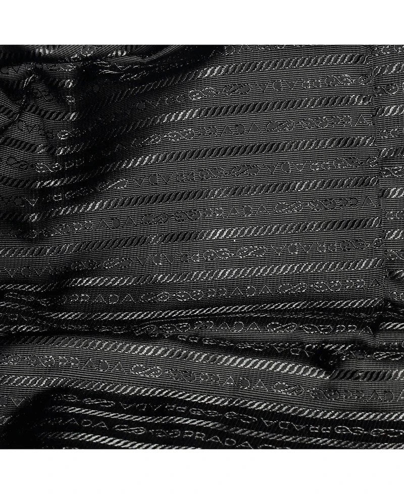 Pre-Owned Prada Large Zip Shoulder Bag Vitello Daino