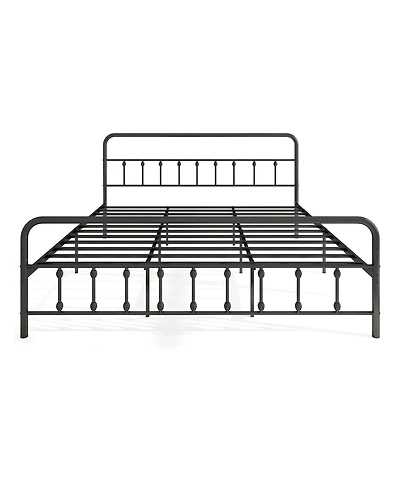 Gouun King Size Bed Frame with Headboard and Under Bed Storage
