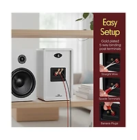 Pyle 6.5” Bookshelf Speakers