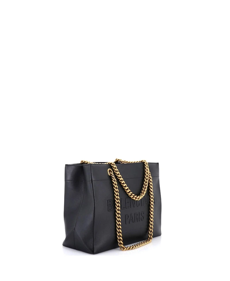 Pre-Owned Balenciaga Medium Duty Free Chain Tote Leather