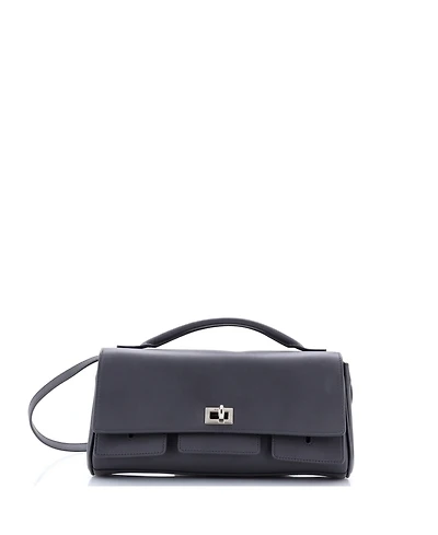 Pre-Owned Balenciaga Air Top Handle Flap Leather