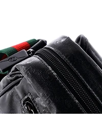 Pre-Owned Gucci Small Web Buckle Messenger Bag Gg Coated Canvas