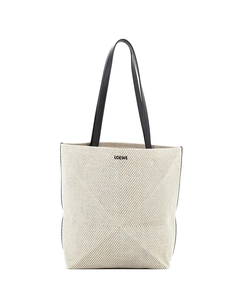 Pre-Owned Loewe Medium Puzzle Fold Tote Canvas